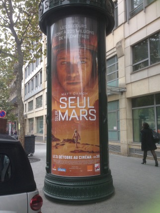 Le Martian! Or as it's called in France: "Alone on Mars." Certainly nails it, nest-ce pas?