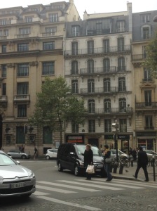 Classic Haussman apartment building. I'm thinking this is either where Grace is staying in 2015 or possibly where Delphine's family lived in 1940.